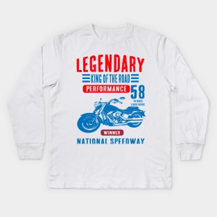 legendary king of the road Kids Long Sleeve T-Shirt